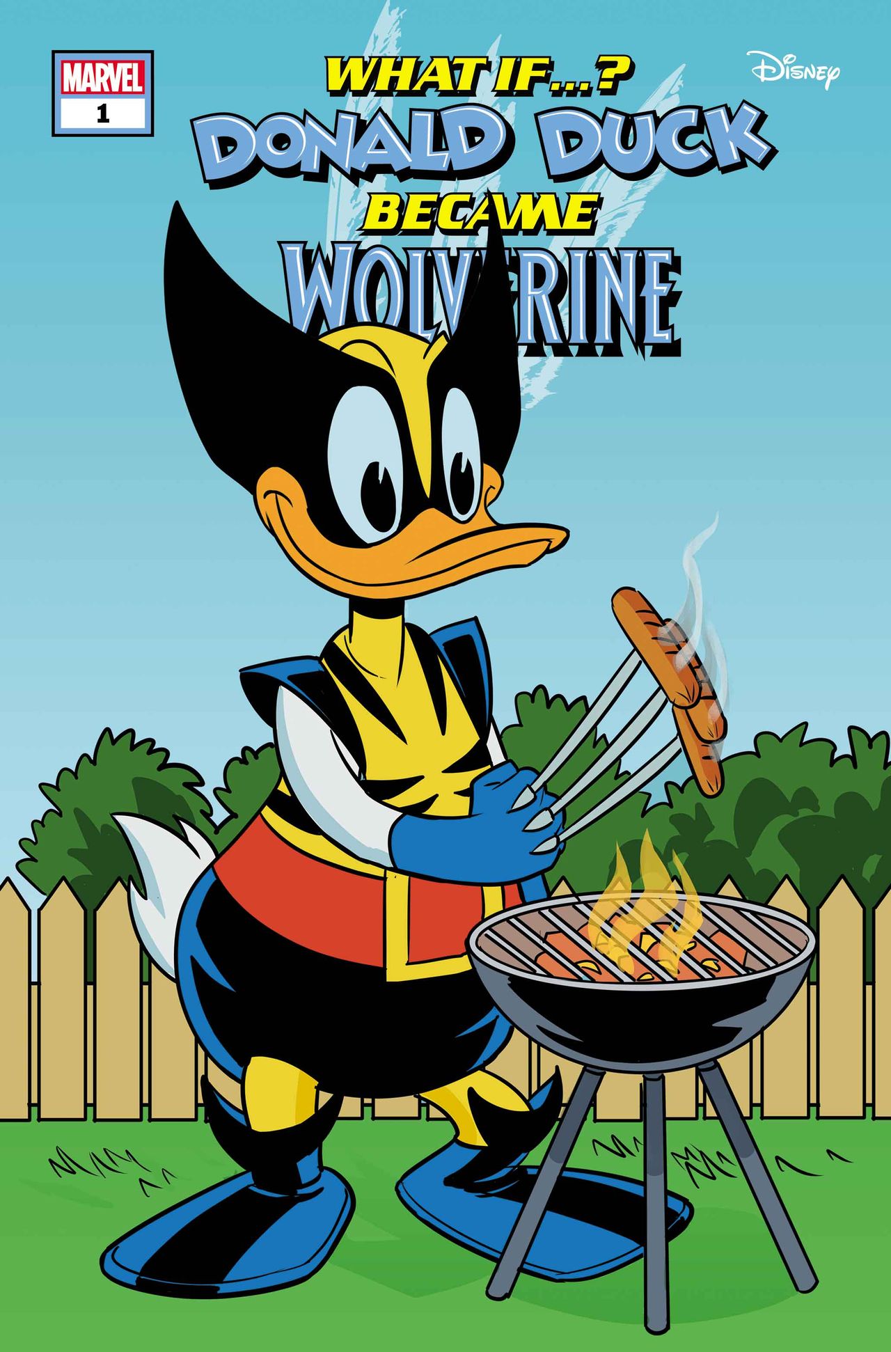 Cover art for Marvel &amp; Disney: What If&hellip;? Donald Duck Became Wolverine #1