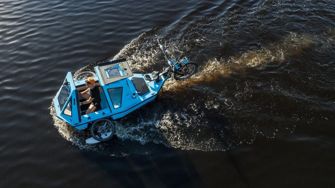 BeTriton Z-Triton amphibious e-bike trailer