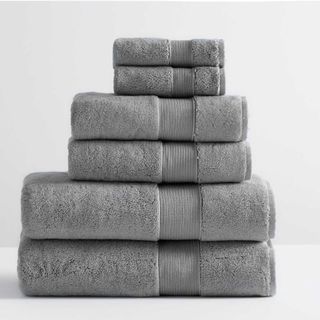 Grey classic towel set of 6 towels from Pottery Barn