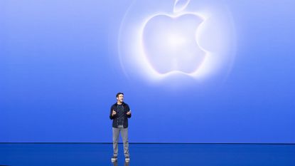 John Ternus on stage at Apple's September 2026 iPhone launch