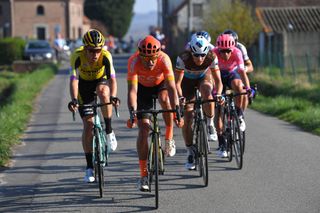 Wout Van Aert and Greg Van Avermaet in a split