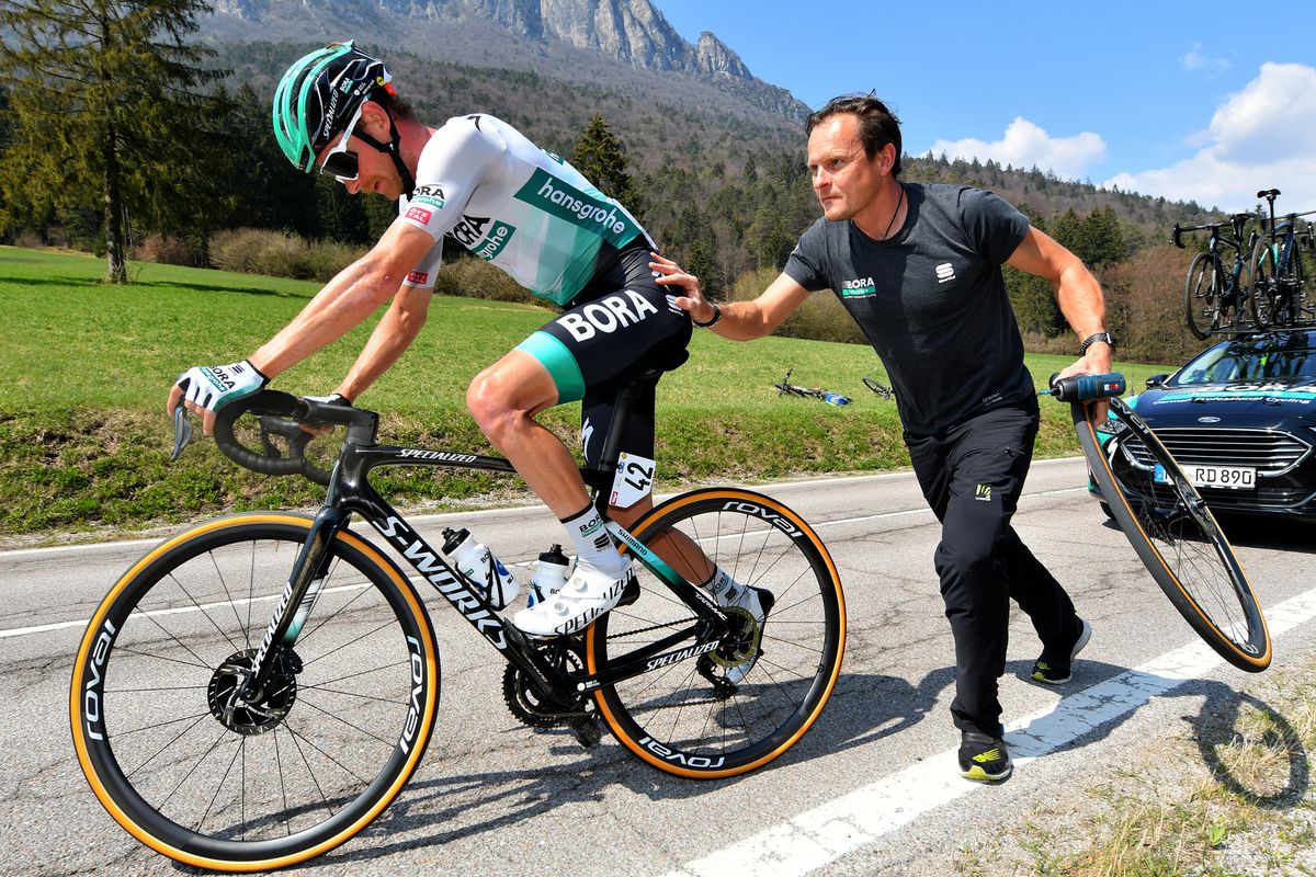 Tour of the Alps 2021 45th Edition 5th stage Valle del ChieseIdroland Riva del Garda 1209 km 23042021 Felix Grossschartner AUT Bora Hansgrohe photo Dario BelingheriBettiniPhoto2021
