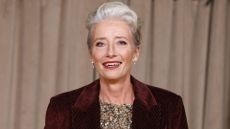 Emma Thompson poses for photographers upon arrival at The Albies