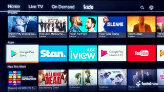 Apps get their own line amongst other Foxtel Now content