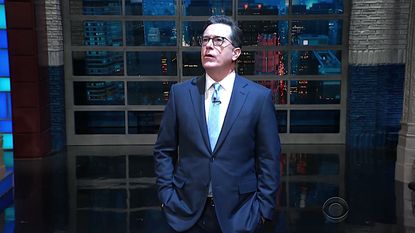 Stephen Colbert asks "God" about Roy Moore