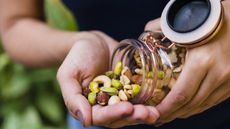 Almonds and other nuts are good sources of riboflavin, also called vitamin B2.