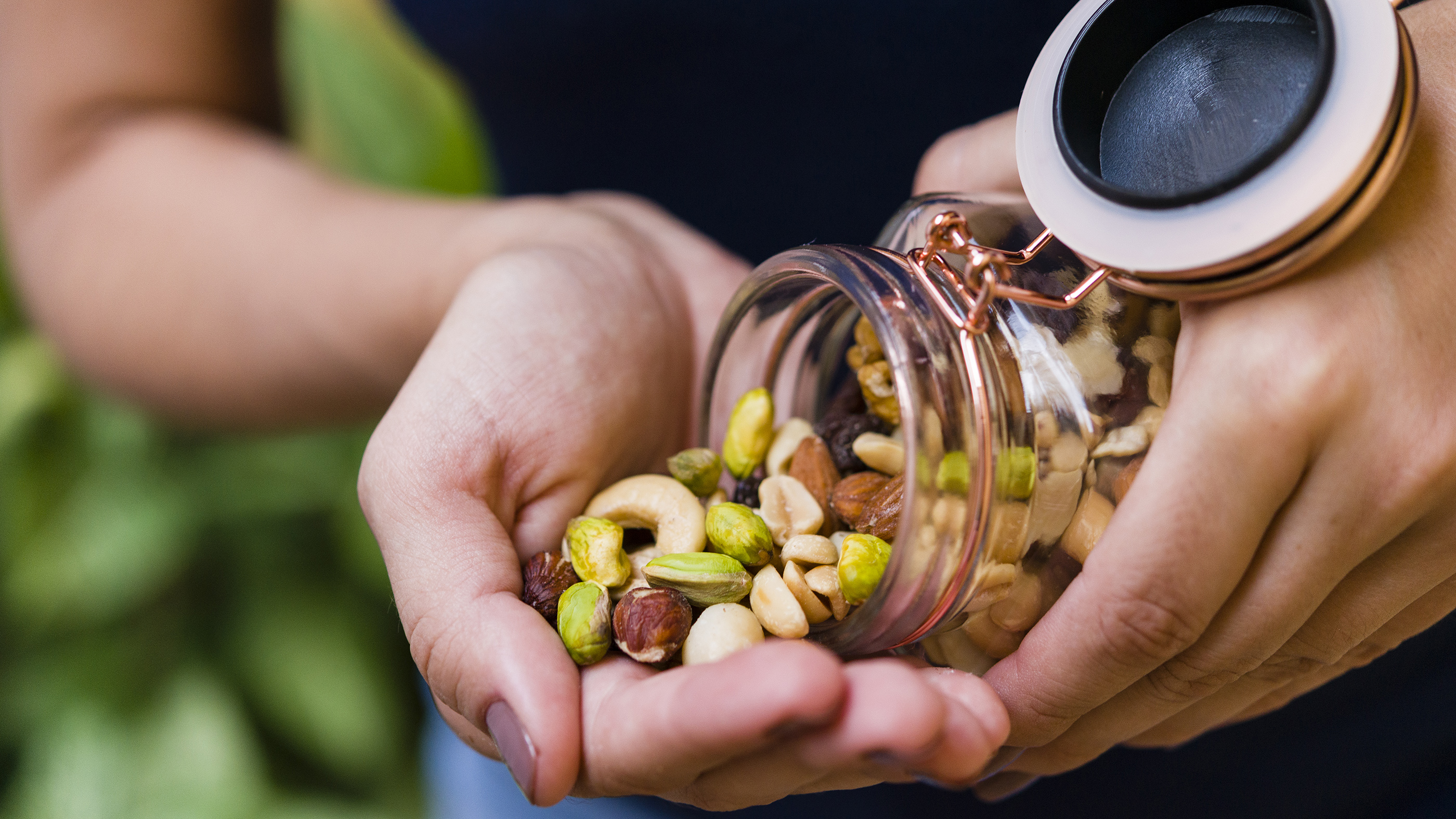A jar of nuts
