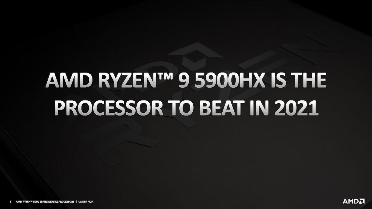 AMD Ryzen 5000 Mobile Gaming Benchmarks
