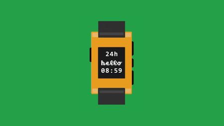 Pebble smartwatch countdown