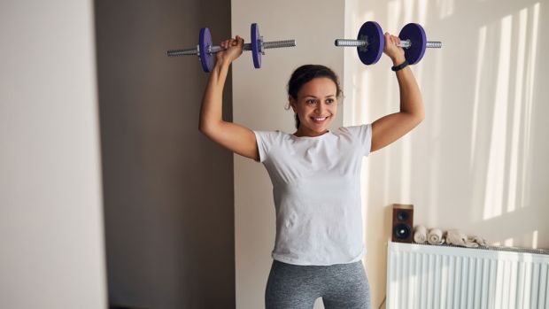 dumbbell overhead press