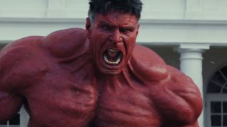 Red Hulk yelling in Captain America: Brave New World
