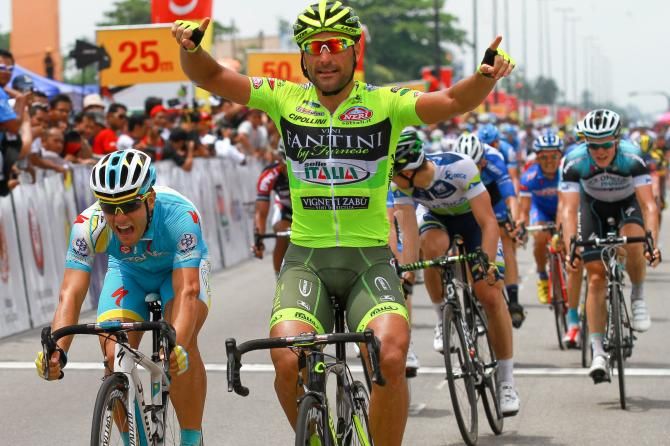Chicchi celebrates his win
