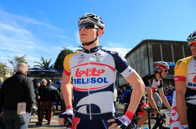 Greipel awaits the start of Stage 6 at Tirreno-Adriatico
