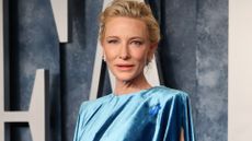 Cate Blanchett attends the 2023 Vanity Fair Oscar Party Hosted By Radhika Jones at Wallis Annenberg Center for the Performing Arts on March 12, 2023 in Beverly Hills, California. 