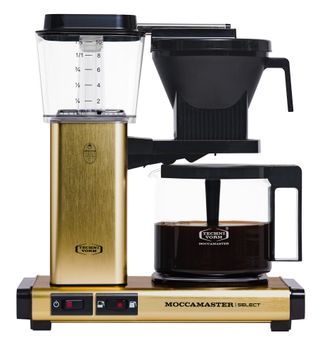 brushed gold filter coffee machine