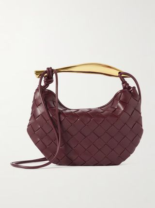 Bottega Veneta, Sardine mini intrecciato leather shoulder bag