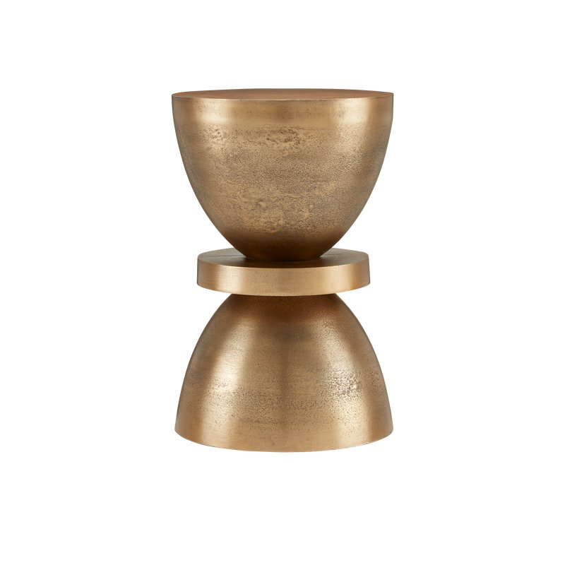 Currey & Company Ivaan Brass Accent Table | Wayfair