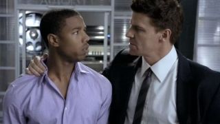 Michael B. Jordan and David Boreanaz on Bones