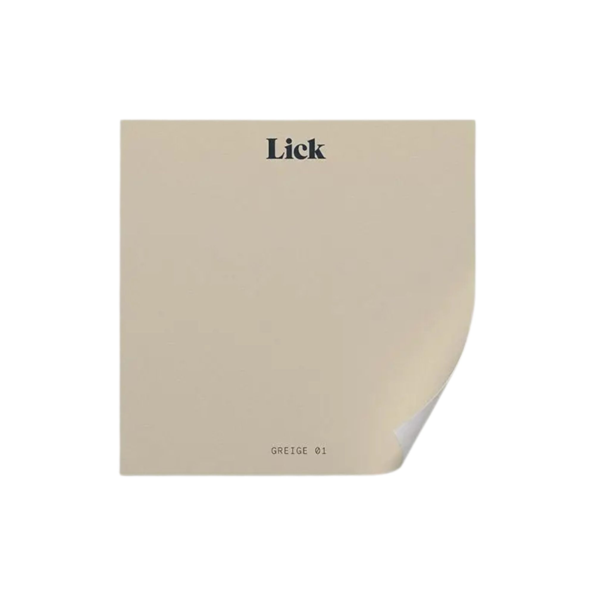 Lick, Greige 01 Paint Color Sample