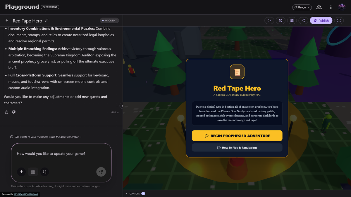 Google AI Playground