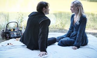 Legacies Season 2 Sebastian and Lizzie on picnic date The CW