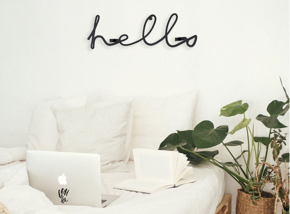 Shein home decor wall decor lettering that says Hello