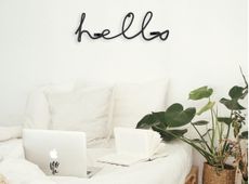 Shein home decor wall decor lettering that says Hello