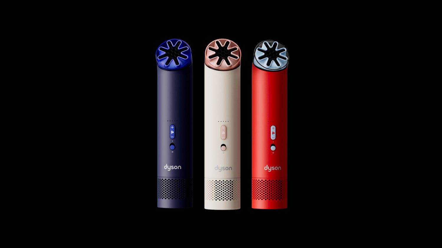 Dyson HushJet in Ink/Cobalt, Stone/Blush and Carnelian/Sky