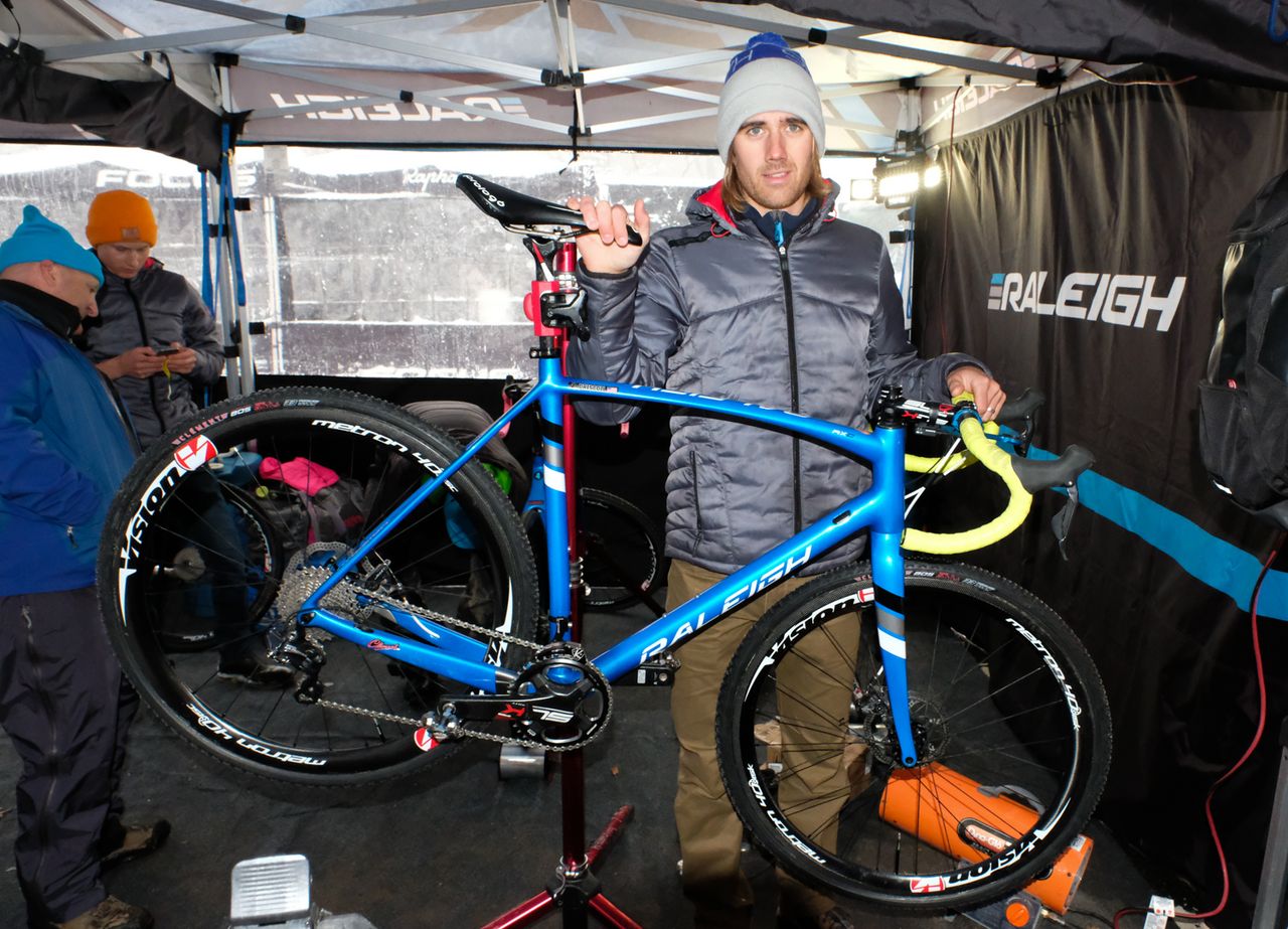 Jamey Driscoll with his Raleigh RXC