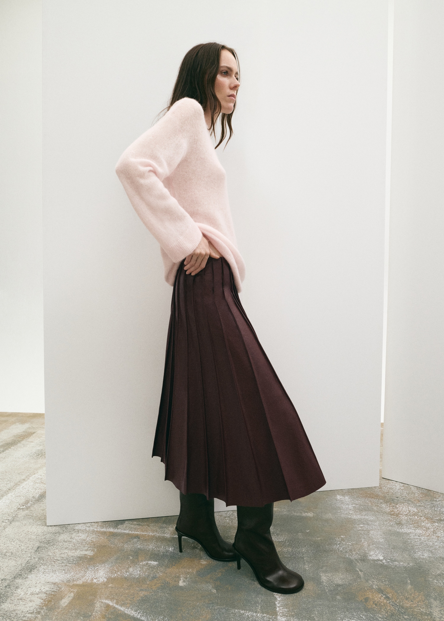 Faux Leather Godet Skirt - Women | Mango United Kingdom