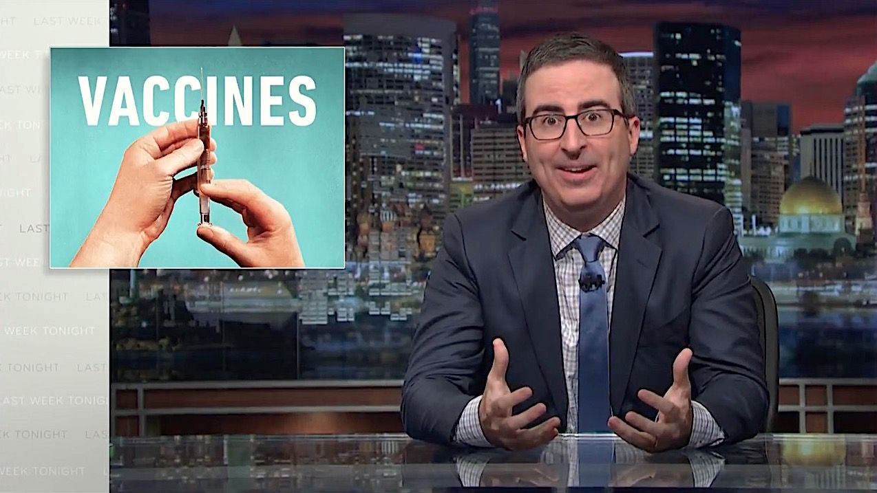 John Oliver urges vaccinations