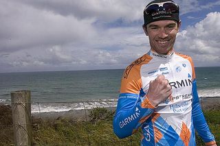 Brute strength: Garmin Slipstream's Chris Sutton has been too strong so far with a hat-trick of stages on the tour.