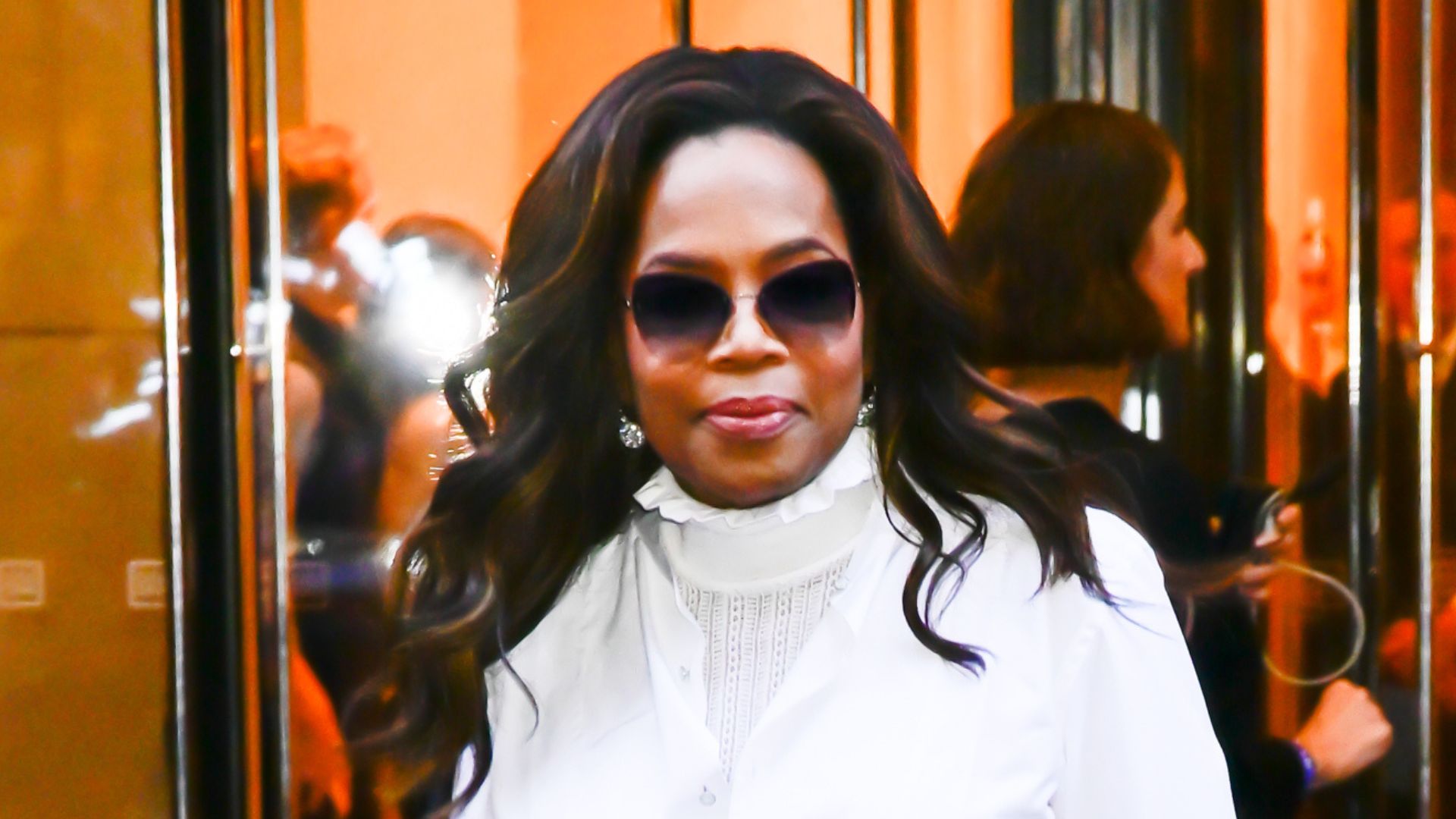 Oprah Winfrey at Ralph Lauren&#039;s New York Fashion Week show on September 10, 2025