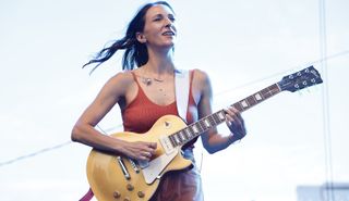Molly Miller performs onstage at the Pier 17 Rooftop on August 5, 2022 in New York City