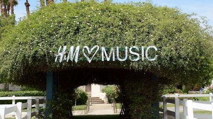 HM Music sign on Garden Bush Archway