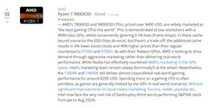 UserBenchmark's take on the 9800X3D