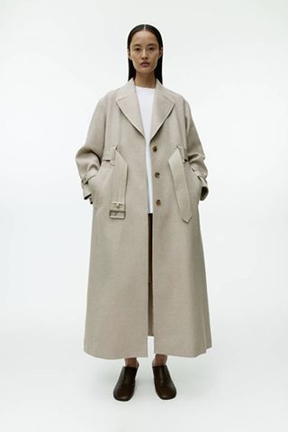 Arket Belted Twill Coat