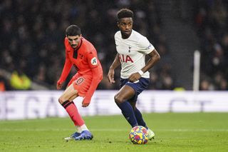 Ryan Sessegnon, right, in action for Spurs