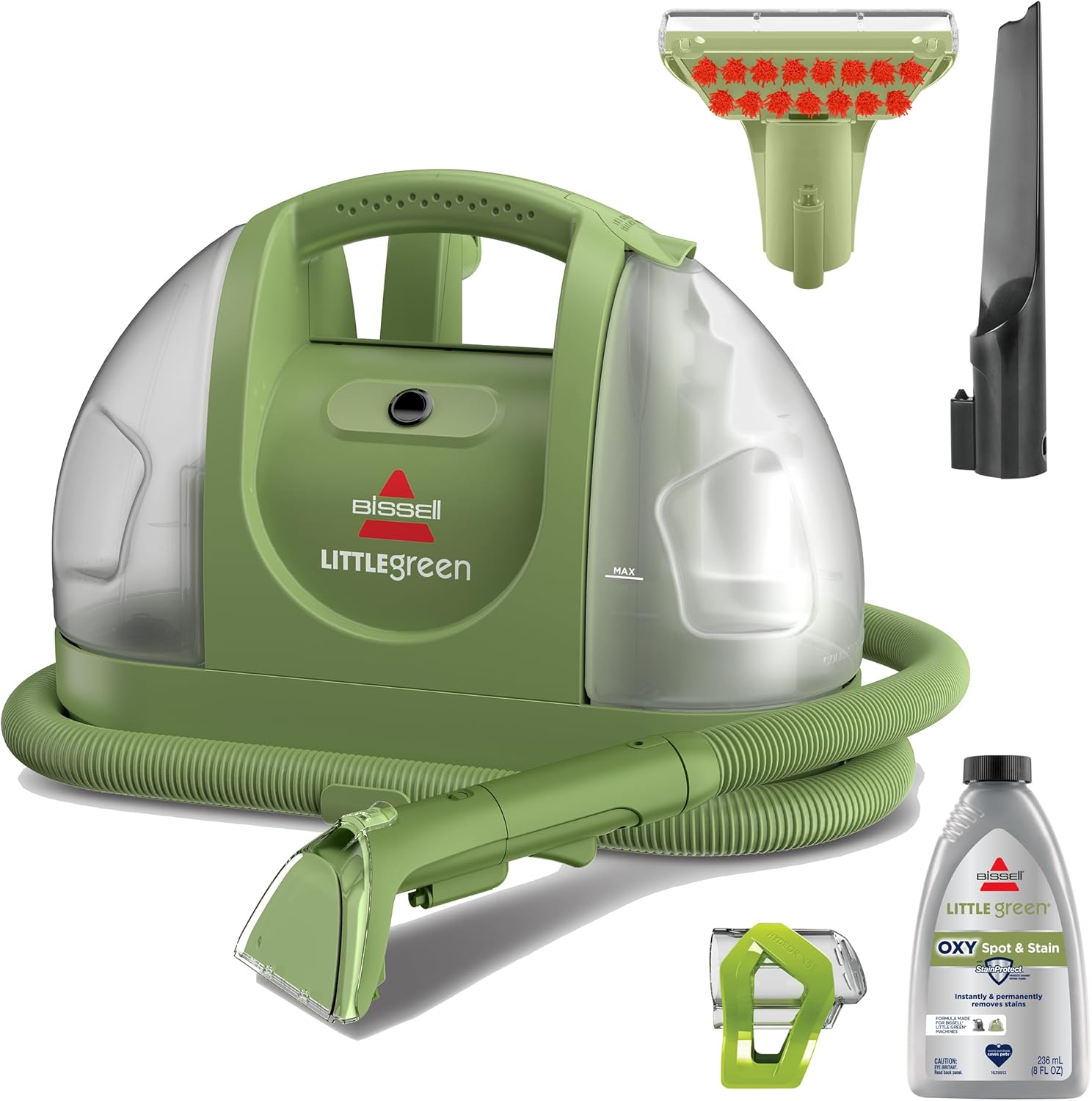 Bissell, Bissell Little Green Multi-Purpose Portable Carpet and Upholstery Cleaner, Car and Auto Detailer, With Exclusive Specialty Tools, Green, 1400b
