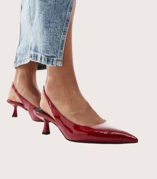 Image of red pointed heels