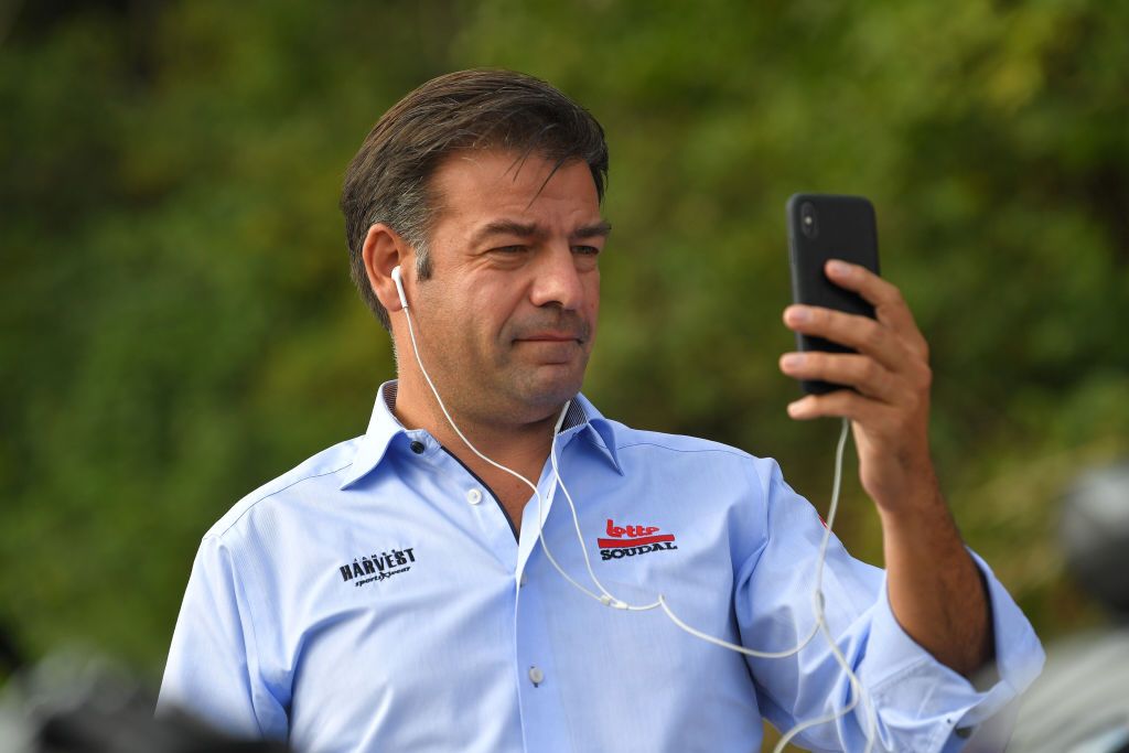 Lotto Soudal general manager John Lelangue at the 2019 Il Lombardia