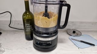 KitchenAid 9-Cup Food Processor before blending hummus