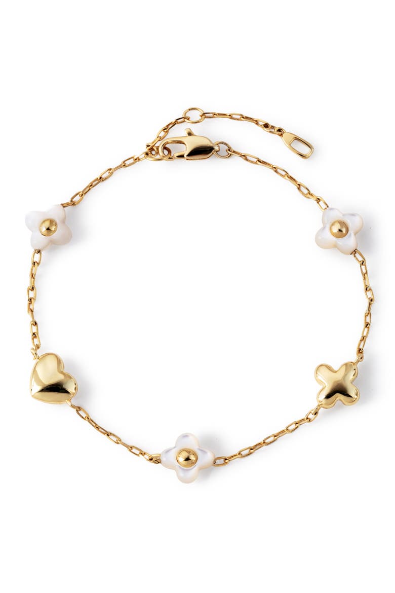 Azura Heart &amp;amp; Flower Station Bracelet