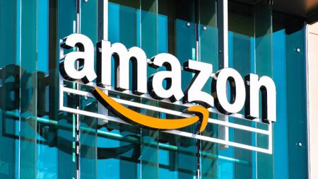 Amazon sign on a building