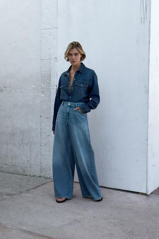 Z1975 Mid-Rise Palazzo Jeans