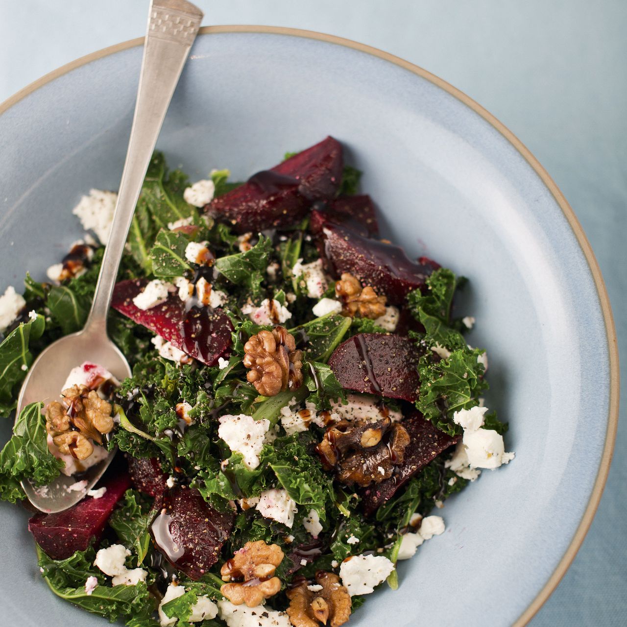 Photo of Beetrot, kale and feta salad