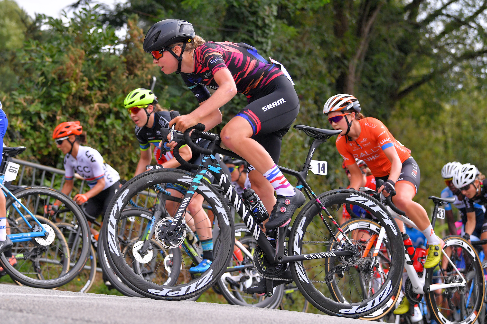 Ella Harris racing for Canyon-Sram