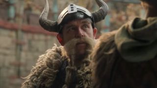 Nick Frost as Gobber in the live action How to Train Your Dragon. 