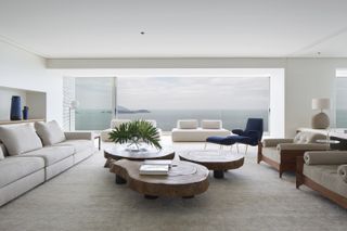 Living space overlooking the sea