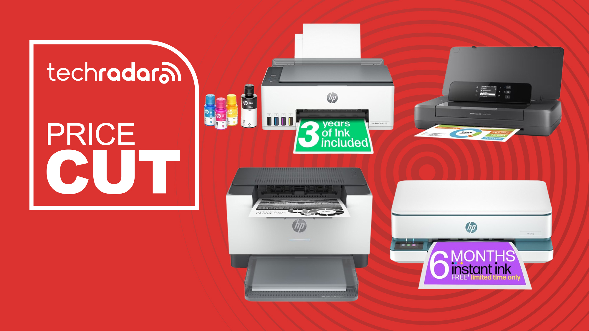 TechRadar Deals HP printers
